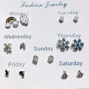 Set of 7 Stud Earrings NWT 3